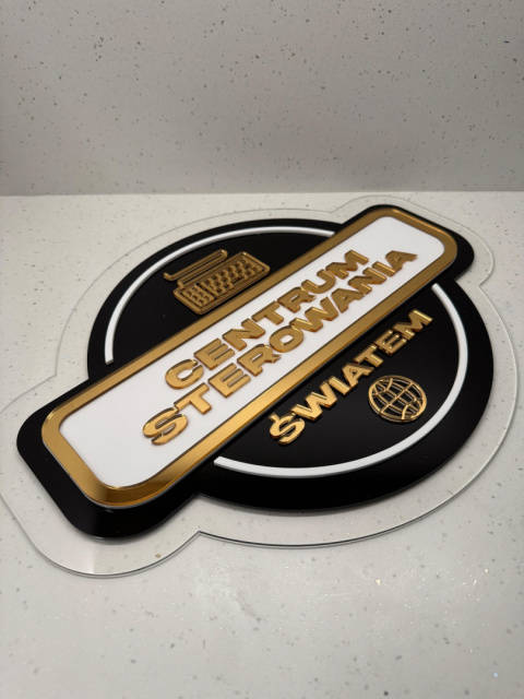 Logo warstwowe "Centrum Sterowania Światem"