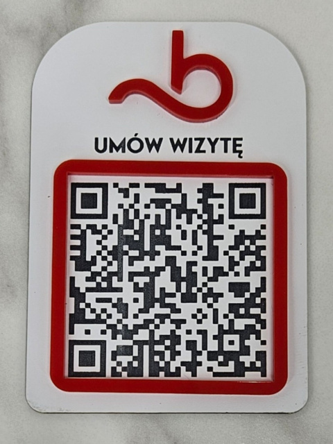 Tabliczka z kodem QR - Umów wizytę | KONFIGURATOR Tabliczka z kodem QR - Umów wizytę | KONFIGURATOR