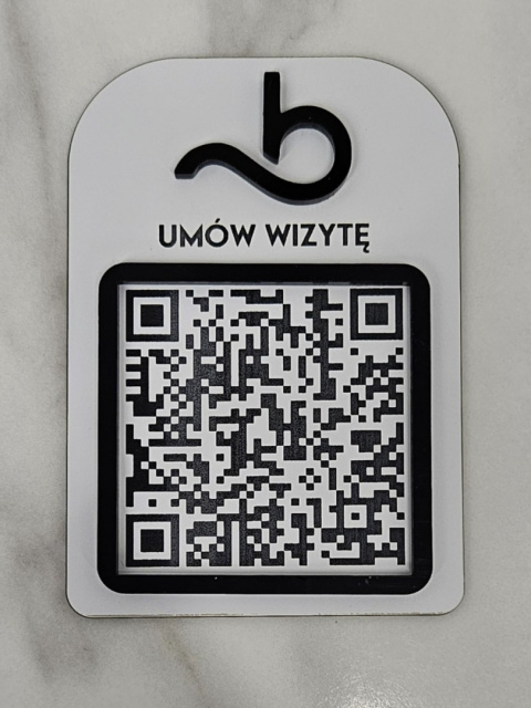 Tabliczka z kodem QR - Umów wizytę | KONFIGURATOR Tabliczka z kodem QR - Umów wizytę | KONFIGURATOR