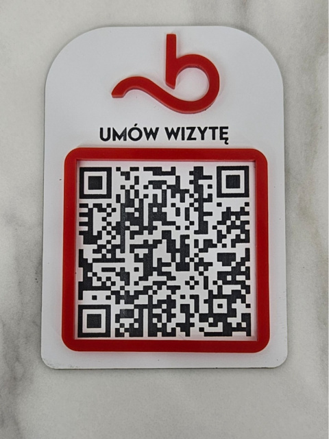 Tabliczka z kodem QR - Umów wizytę | KONFIGURATOR Tabliczka z kodem QR - Umów wizytę | KONFIGURATOR