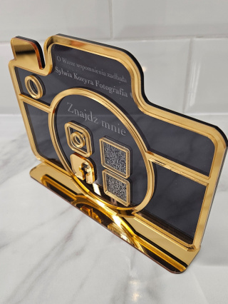 Prezenter stand stojak z kodem QR - Aparat dla fotografa | KONFIGURATOR