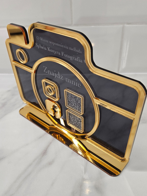 Prezenter stand stojak z kodem QR - Aparat dla fotografa | KONFIGURATOR
