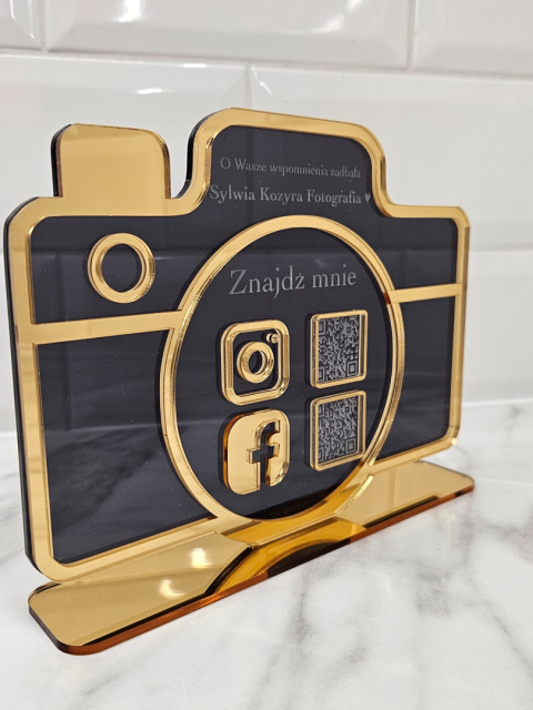 Prezenter stand stojak z kodem QR - Aparat dla fotografa | KONFIGURATOR