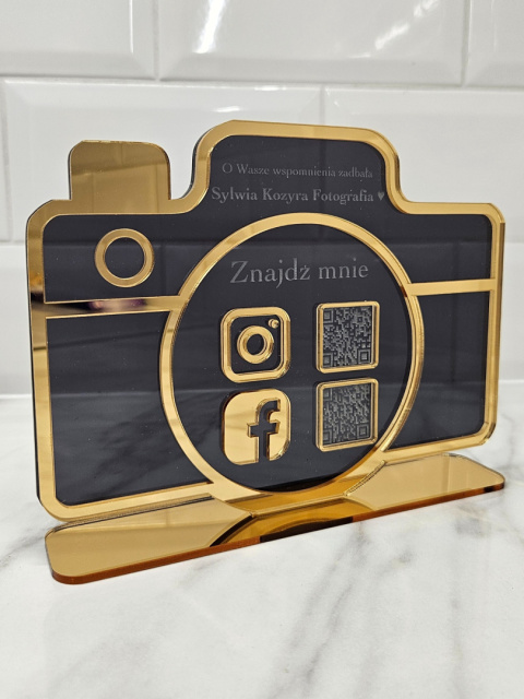 Prezenter stand stojak z kodem QR - Aparat dla fotografa | KONFIGURATOR