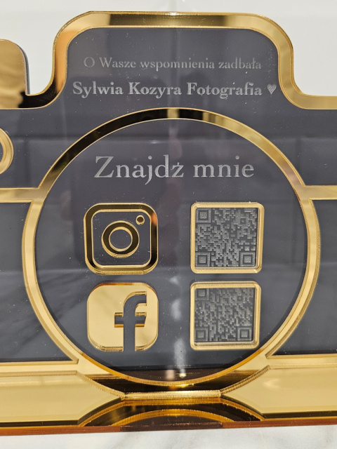 Prezenter stand stojak z kodem QR - Aparat dla fotografa | KONFIGURATOR
