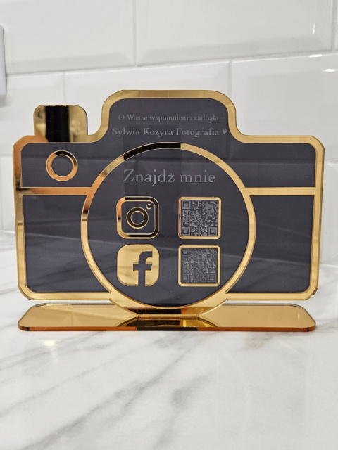 Prezenter stand stojak z kodem QR - Aparat dla fotografa | KONFIGURATOR