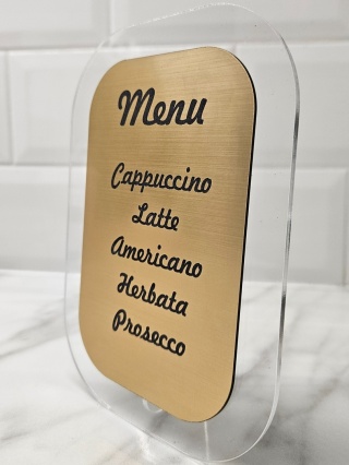 Prezenter stand stojak z menu | KONFIGURATOR