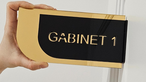 Tabliczka na drzwi lub ścianę | Szyld - Gabinet 1 | KONFIGURATOR Tabliczka na drzwi lub ścianę | Szyld - Gabinet 1 | KONFIGURATOR