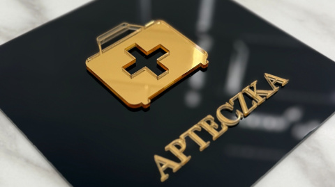 Tabliczka 3D na drzwi - Apteczka | KONFIGURATOR Tabliczka 3D na drzwi - Apteczka | KONFIGURATOR