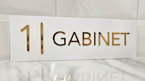 Tabliczka 3D na drzwi - gabinet nr 1 | KONFIGURATOR Tabliczka 3D na drzwi - gabinet nr 1 | KONFIGURATOR