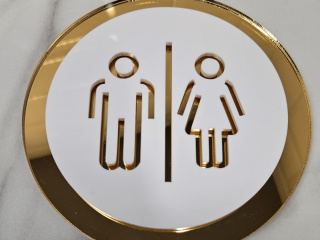 Tabliczka na drzwi lub ścianę - WC piktogramy | KONFIGURATOR