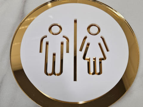 Tabliczka na drzwi lub ścianę - WC piktogramy | KONFIGURATOR Tabliczka na drzwi lub ścianę - WC piktogramy | KONFIGURATOR