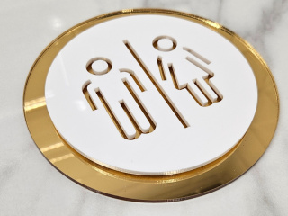 Tabliczka na drzwi lub ścianę - WC piktogramy | KONFIGURATOR