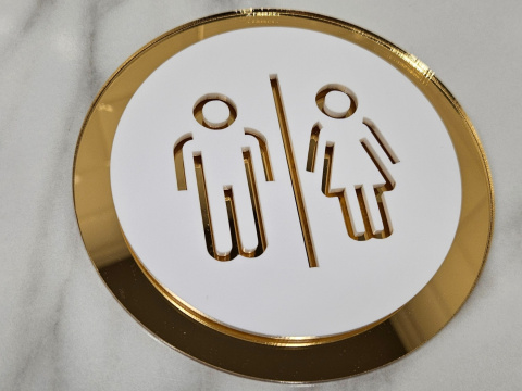 Tabliczka na drzwi lub ścianę - WC piktogramy | KONFIGURATOR Tabliczka na drzwi lub ścianę - WC piktogramy | KONFIGURATOR
