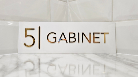 Tabliczka 3D na drzwi - gabinet nr 5 | KONFIGURATOR Tabliczka 3D na drzwi - gabinet nr 5 | KONFIGURATOR