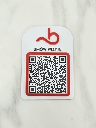 Tabliczka z kodem QR - Umów wizytę | KONFIGURATOR