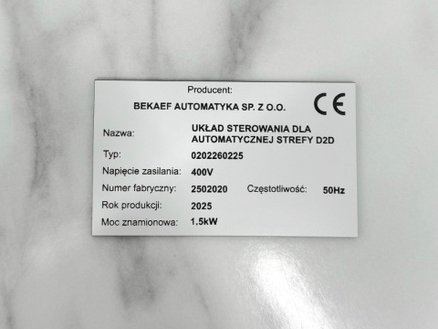 Tabliczka znamionowa | laminat biały | 85x50 mm Tabliczka znamionowa | laminat biały | 85x50 mm