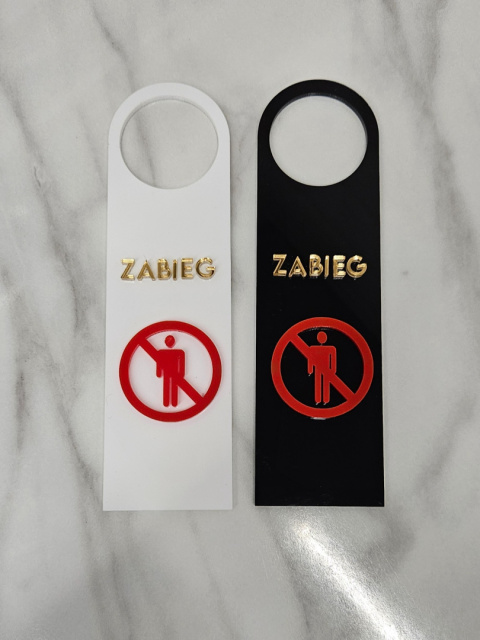 Zawieszka na drzwi/klamkę do gabinetu - "ZABIEG" | KONFIGURATOR Zawieszka na drzwi/klamkę do gabinetu - "ZABIEG" | KONFIGURATOR