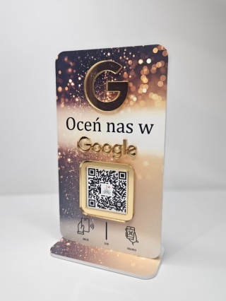 Prezenter / stand / stojak z 1 lub 2 kodami QR - Zamówienie indywidualne - pakiet 3 szt.
