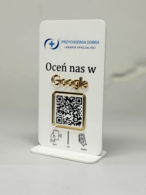 Prezenter / stand / stojak z 1 lub 2 kodami QR - Zamówienie indywidualne