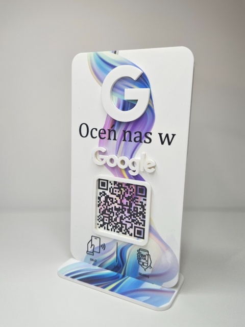 Prezenter / stand / stojak z 1 lub 2 kodami QR - Zamówienie indywidualne - pakiet 2 szt.