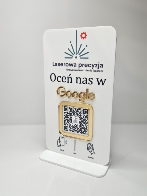 Prezenter / stand / stojak z 1 lub 2 kodami QR - Zamówienie indywidualne