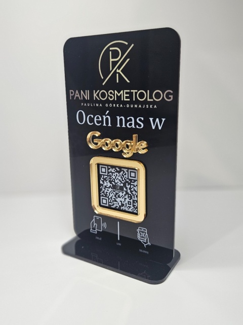 Prezenter / stand / stojak z 1 lub 2 kodami QR - Zamówienie indywidualne