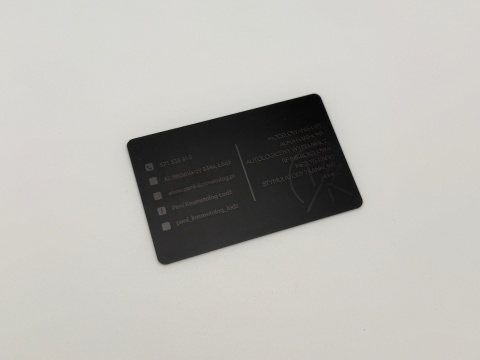 Wizytówka z funkcją NFC - personalizowany gadżet reklamowy - pakiet 50 sztuk